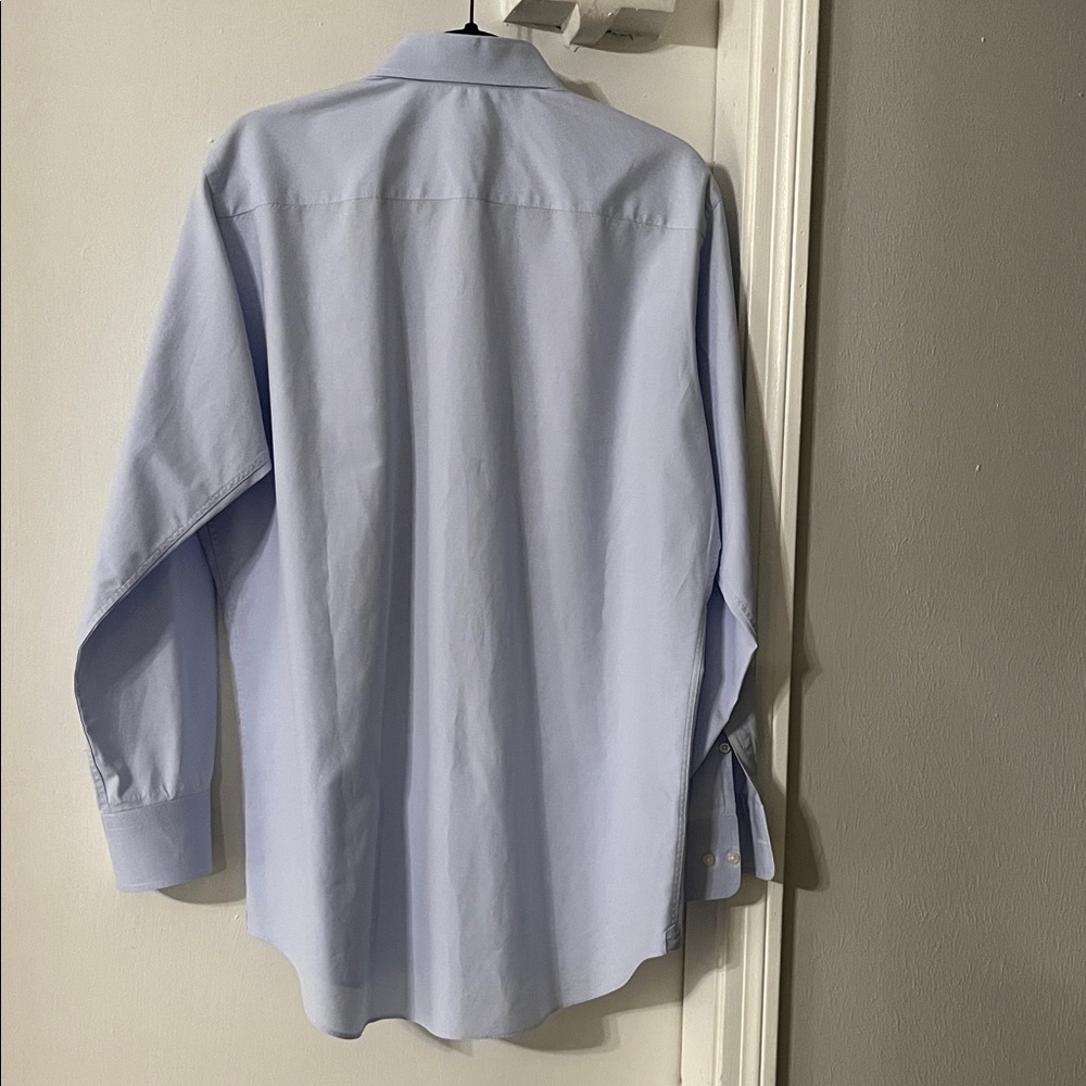 David Donahue Men's Slim Light Blue Shirt - Picture 3 of 12